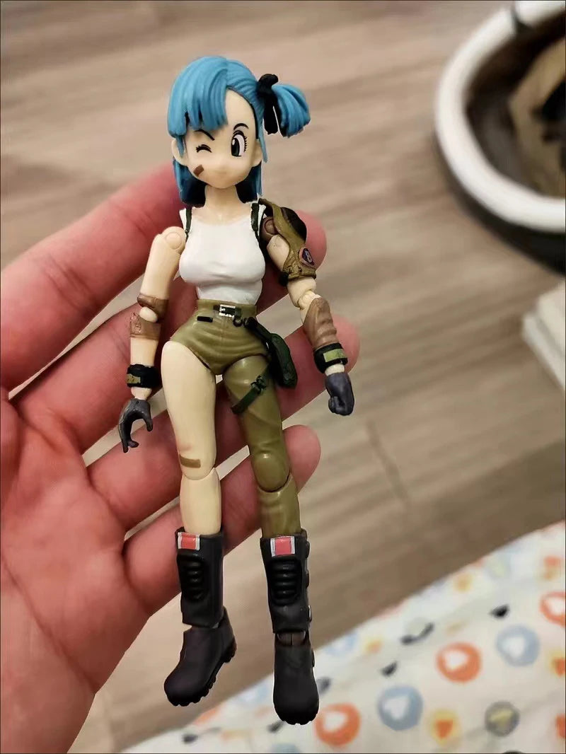 13.5cm Anime Dragon Ball Figures Bulma Goku Action Figure