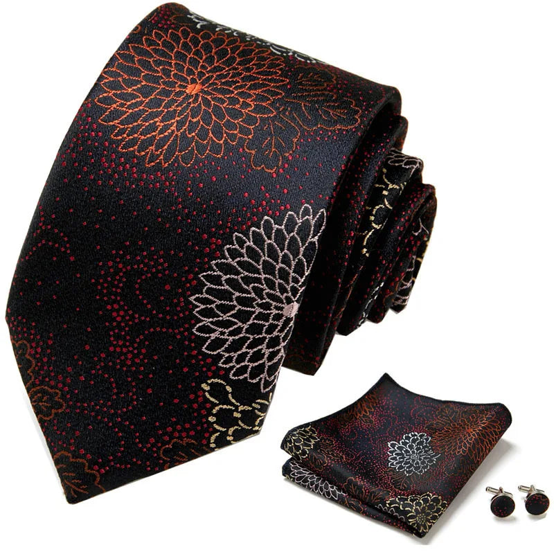 Pre-tied Necktie For Men Women Paisley Style