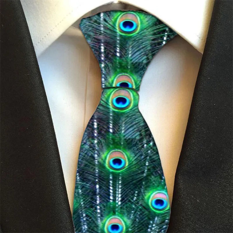 Fun Mathematical Formula Men's Tie 3D Printing 8CM Fashion