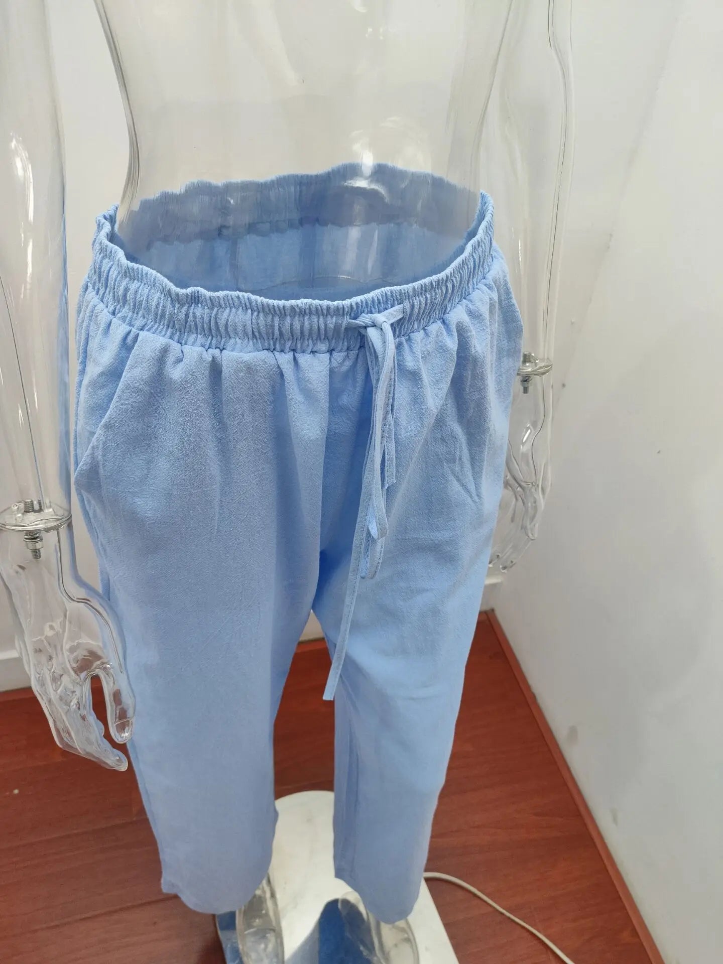 Large Loose Cotton Hemp Casual Pants