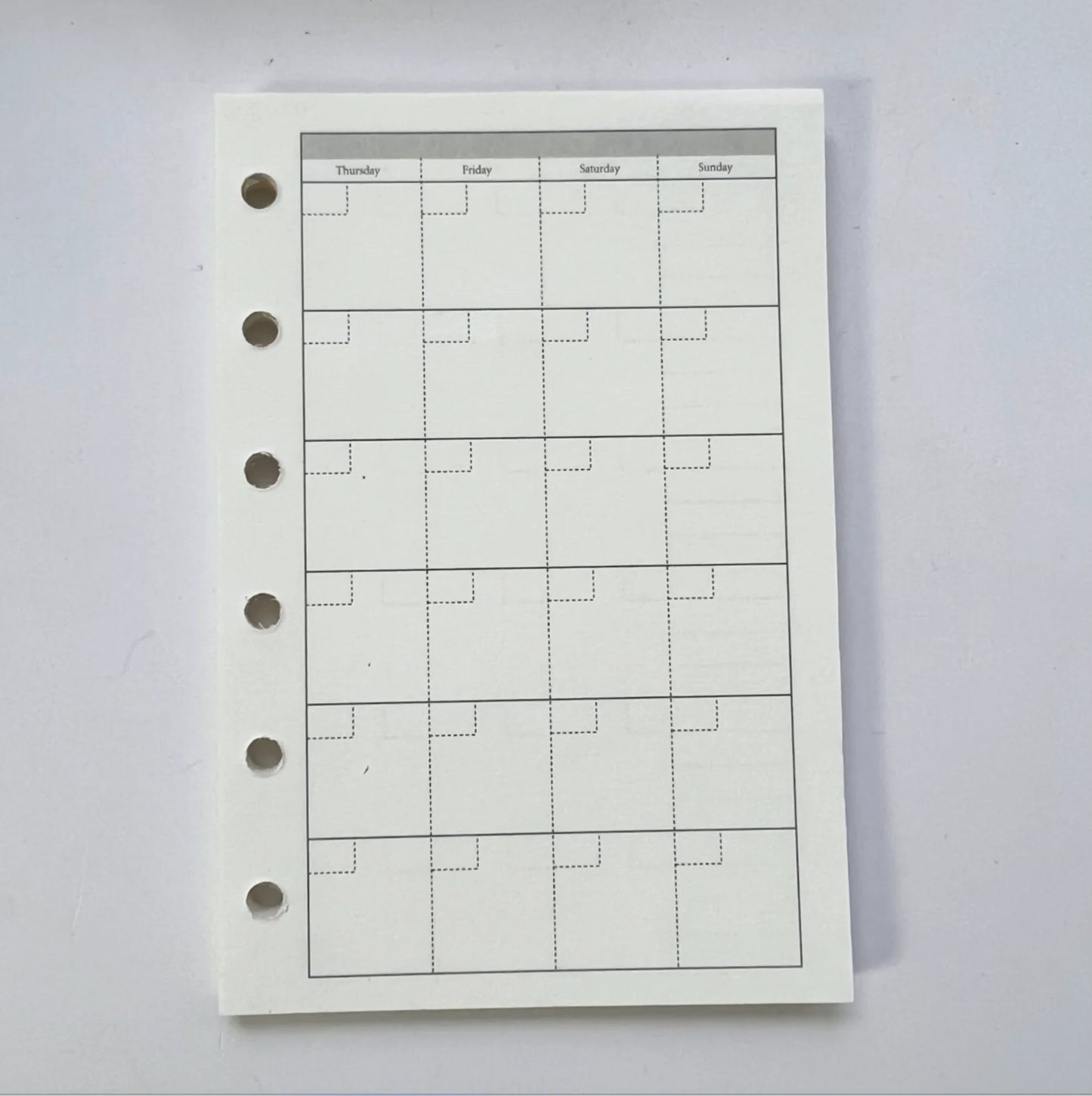 45 Sheets 6 Holes Memo Pads, Loose Leaf Index Papgs, Stationery Supplies