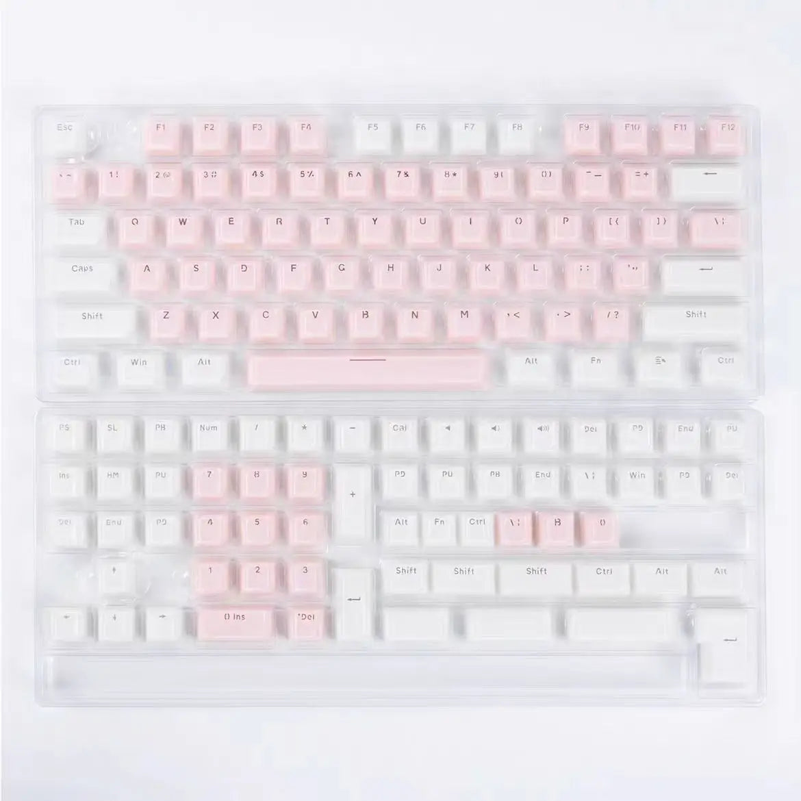 Jelly Round Translucent Key Caps OEM Profile for Cherry MX Mechanical Keyboard