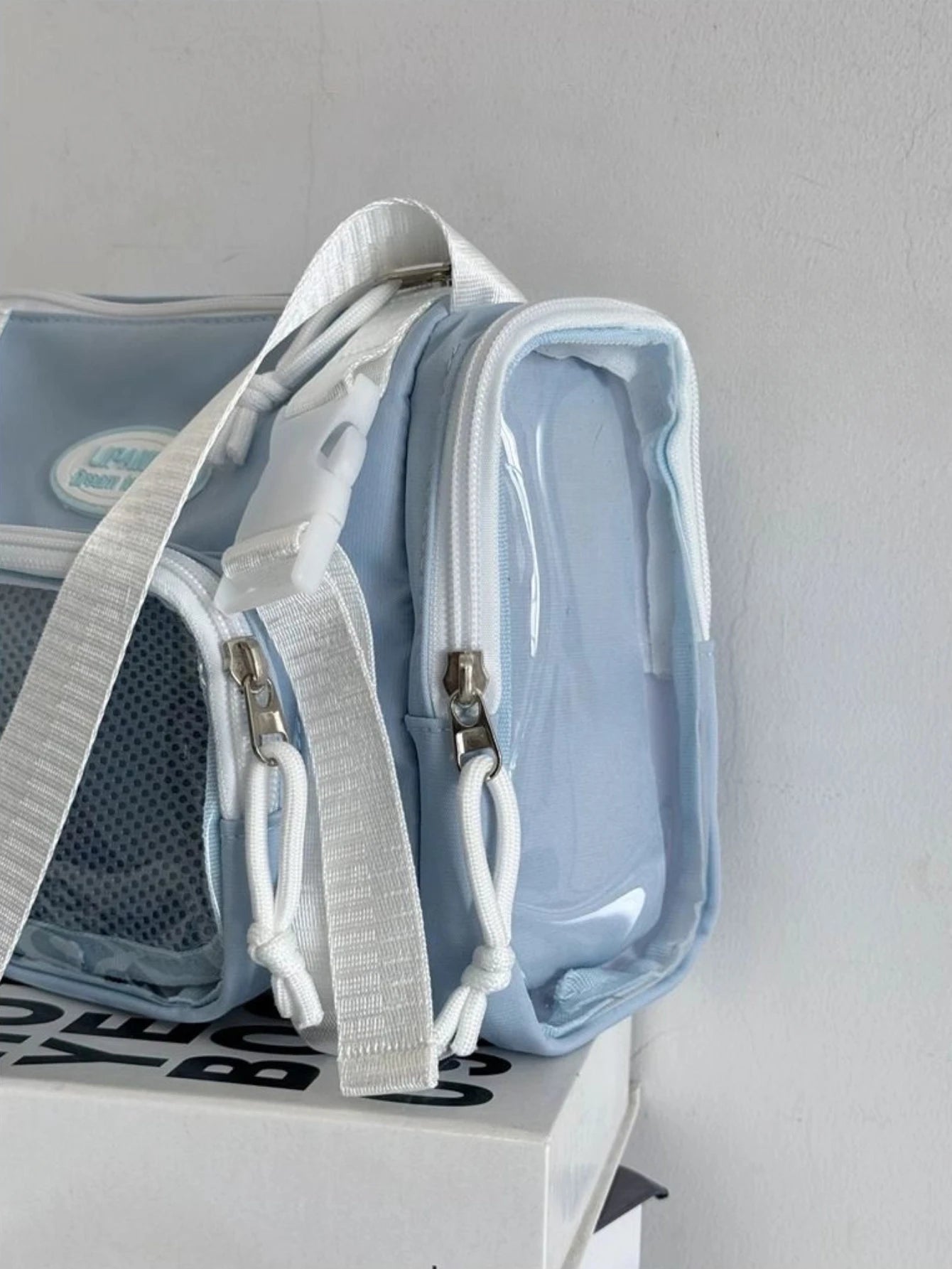 Women Multipocket Clear Transparent Bag Summer Crossbody Bags