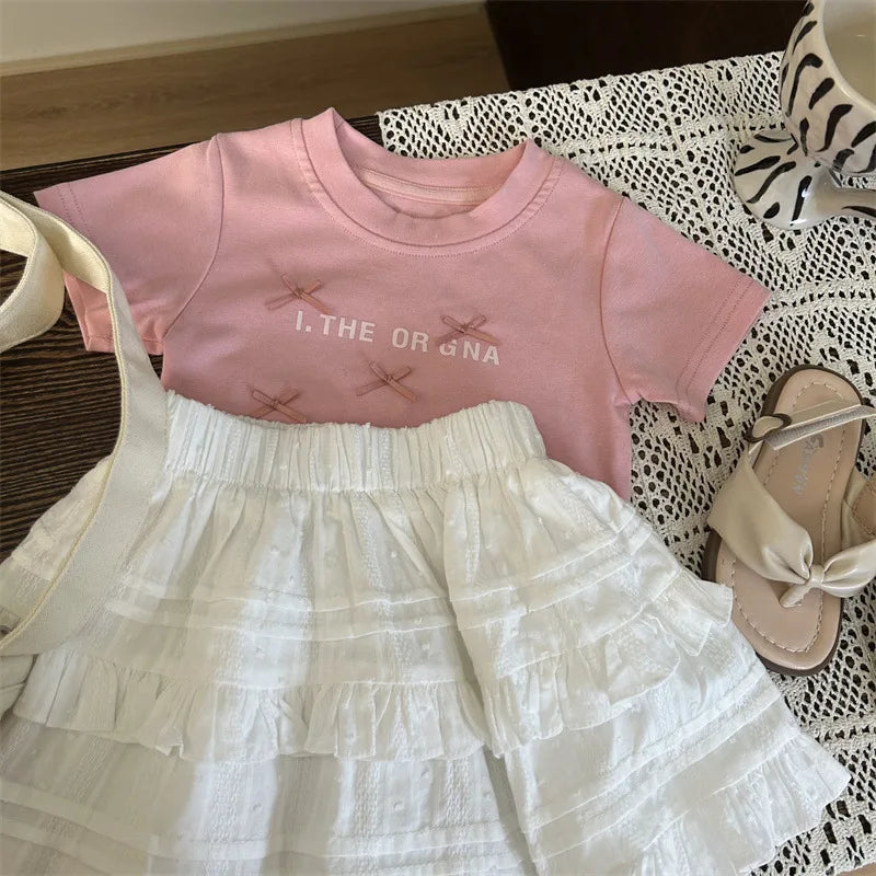 Baby Clothes Set Girls Bow Blouse Suit