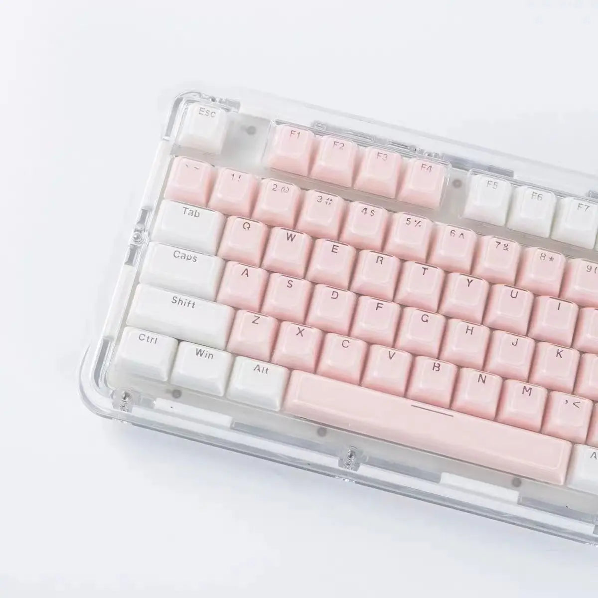 Jelly Round Translucent Key Caps OEM Profile for Cherry MX Mechanical Keyboard