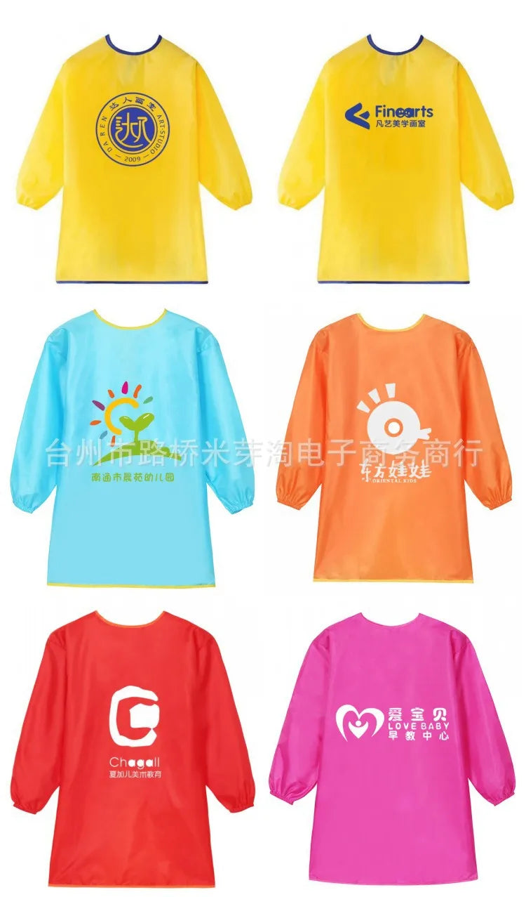 New Baby Boy Girl Feeding Bibs Long Sleeve Apron Waterproof