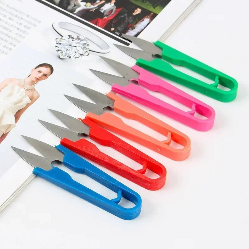 U-Shape Sewing Scissors Stainless Steel Clippers for Yarn Embroidery Tailoring