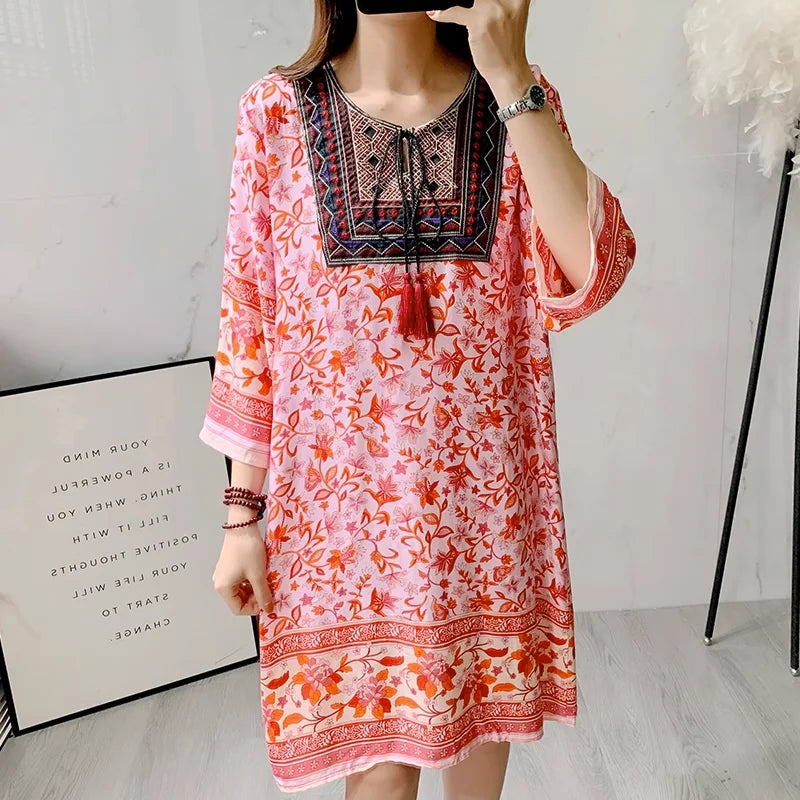 Indian Dress Summer Vintage Causal