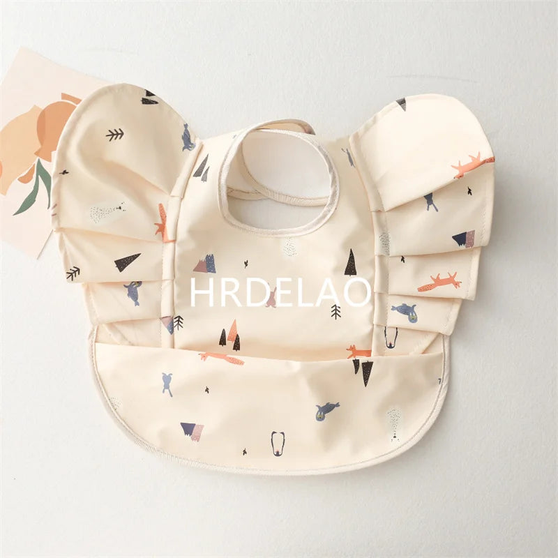 Baby Bibs INS Nordic Style Angel Feed Pocket Burp