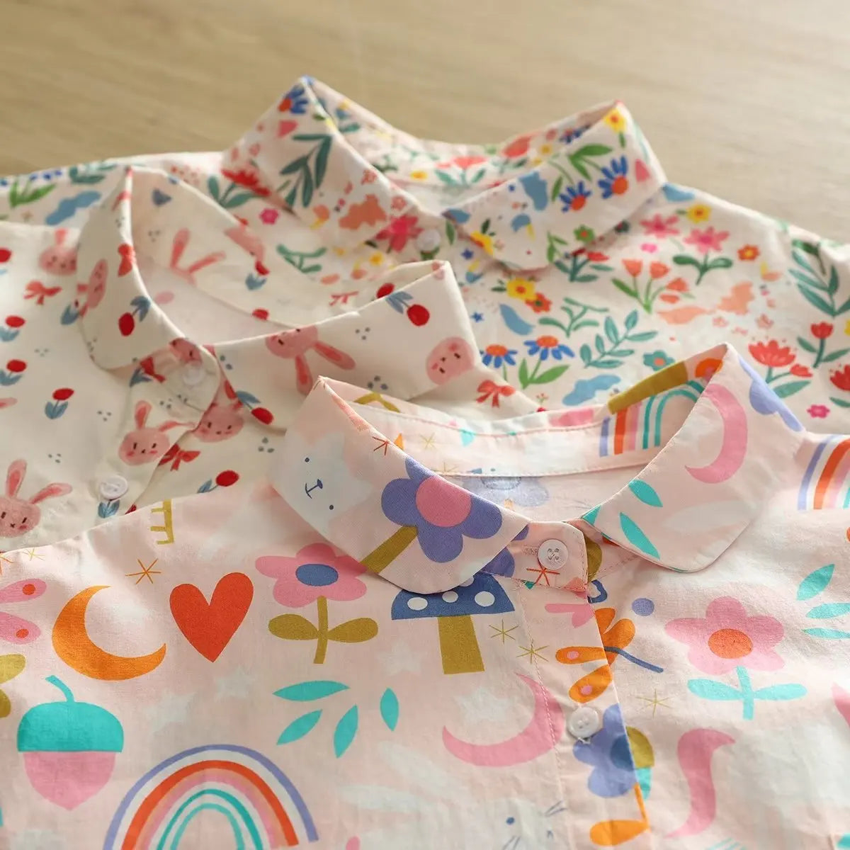 Printed Shirts Cotton Casual Blouses and Tops