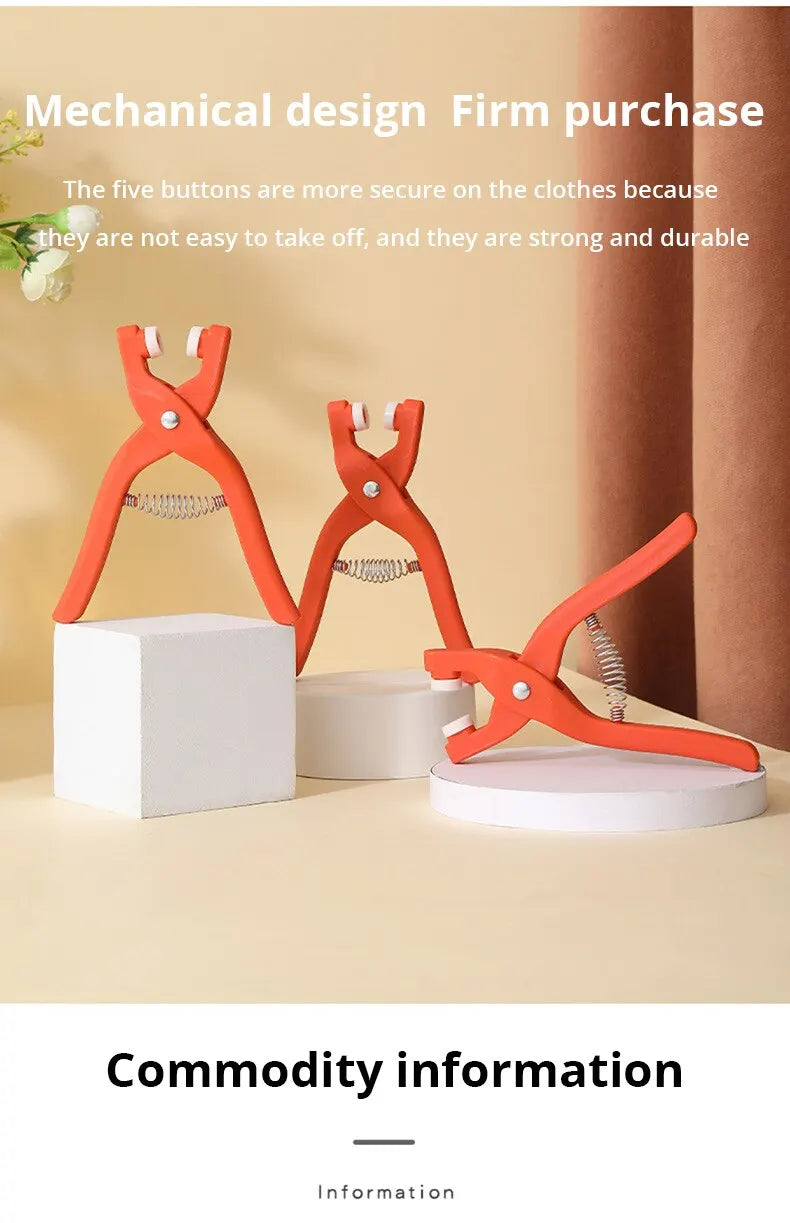 Snap Button Kit With Hand Pressure Pliers 50pcs Snaps