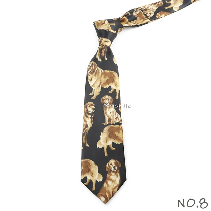 Men's Vintage Imitation Silk Ties 8cm