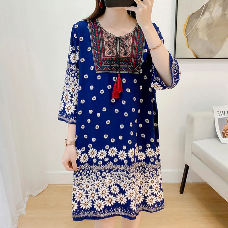 Indian Dress Summer Vintage Causal