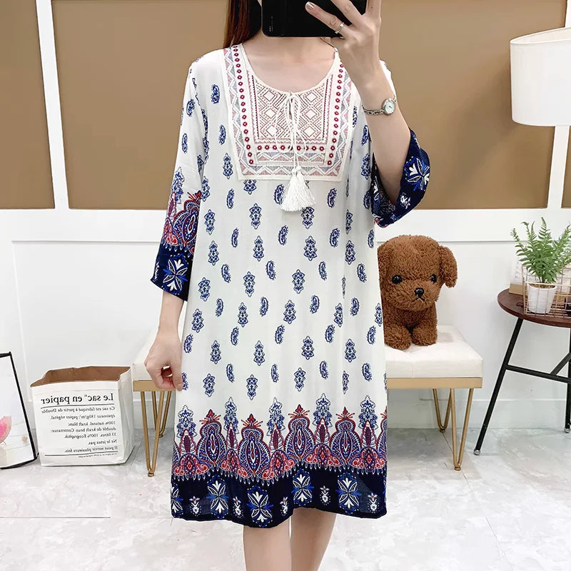 Indian Dress Summer Vintage Causal