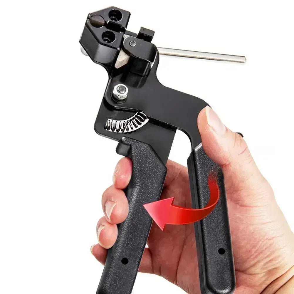 NEW Cable Tie Plier Fastening Strap Cable Tie Gun Automatic Cutting Tool