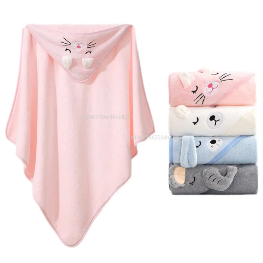 Baby Bath Towels Cartoon Animal Soft