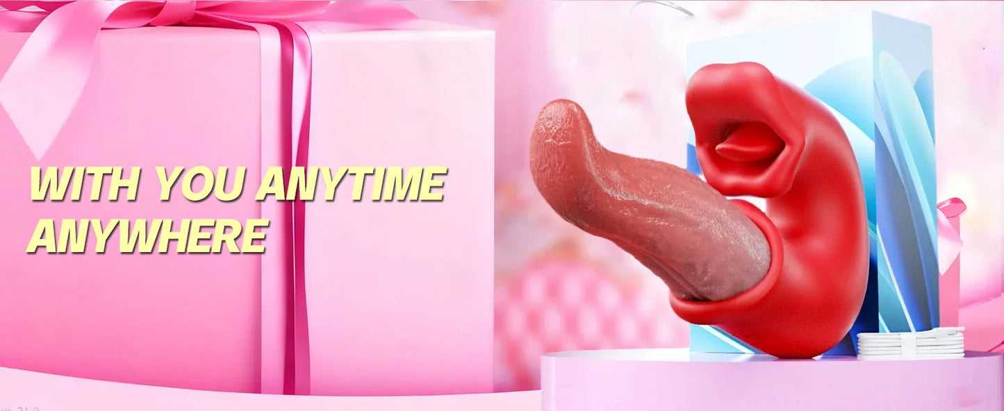 3 in 1 Tongue Thrusting Vibrator Sex Toys