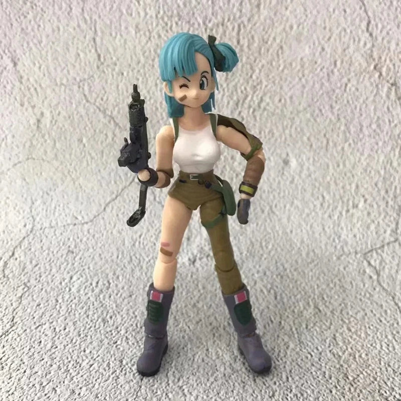 13.5cm Anime Dragon Ball Figures Bulma Goku Action Figure