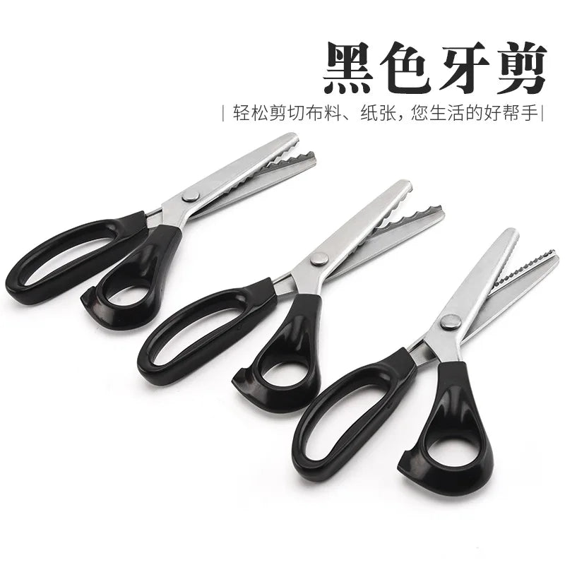 Stainless Steel Shears Lace Scissor Professional Dressmaking Zig Zag