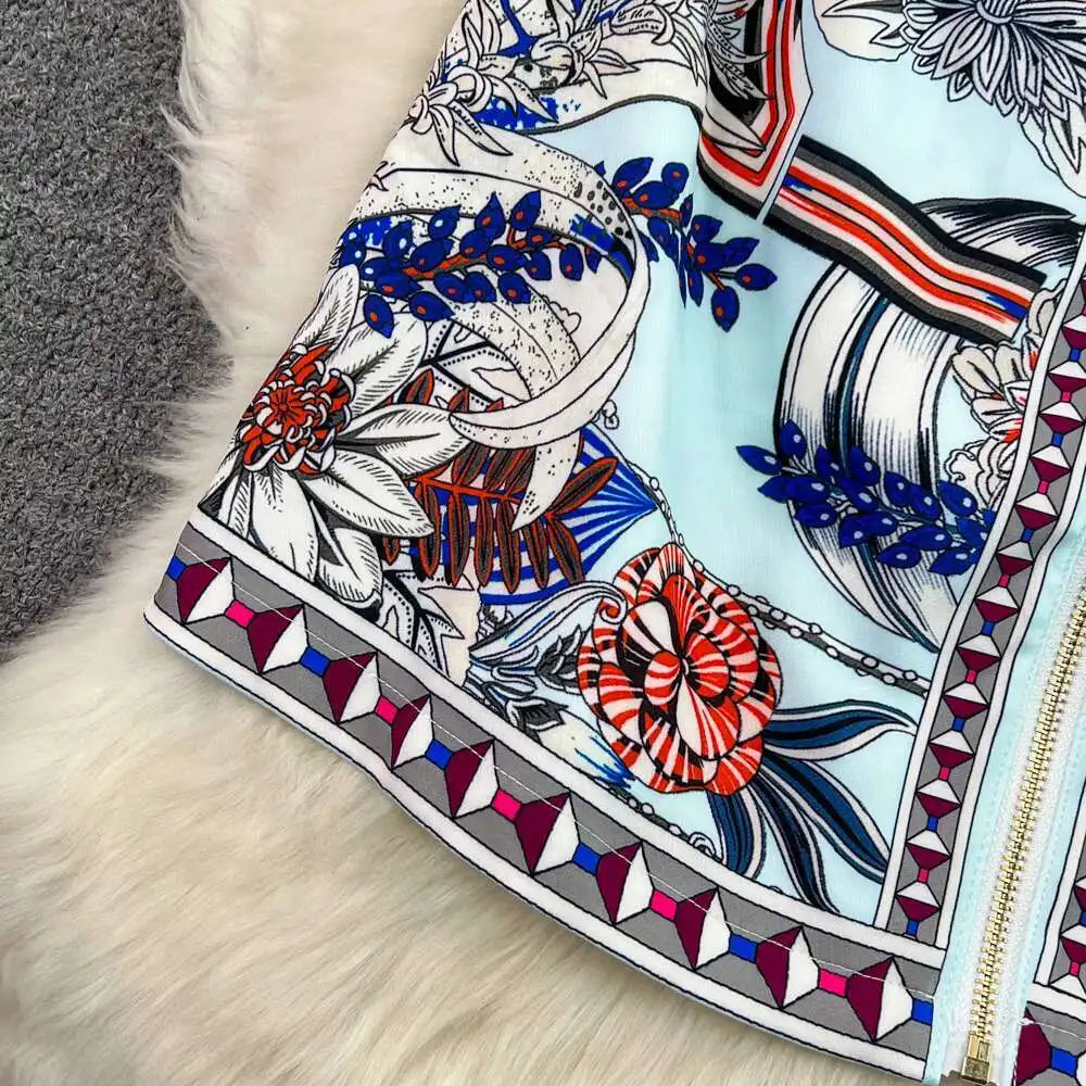 Short Sleeve Floral Print Sheath Bodycon Pencil Short Dress Shirt