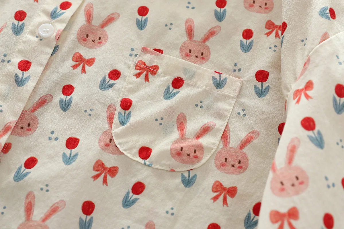 Printed Shirts Cotton Casual Blouses and Tops