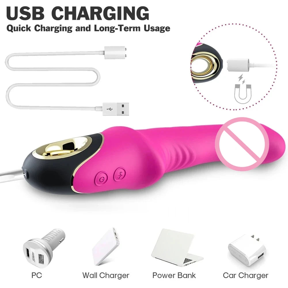 Sex Toys 9 Frequency Dildo Vibrator Silicone