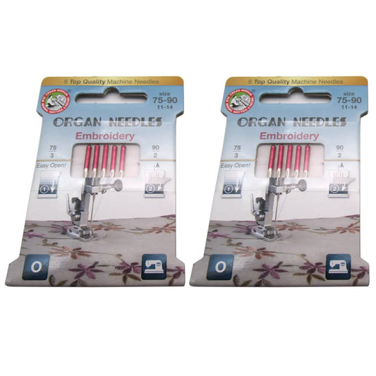 10PCS Organ 130/705H Super Stretch/Quilting/Embroidery/Jeans/Leather Sewing Needle