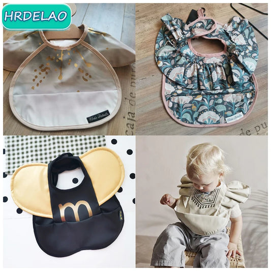 Baby Bibs INS Nordic Style Angel Feed Pocket Burp