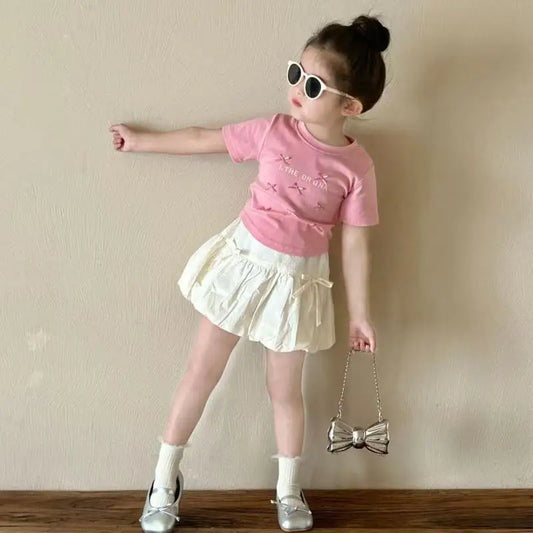 Baby Clothes Set Girls Bow Blouse Suit