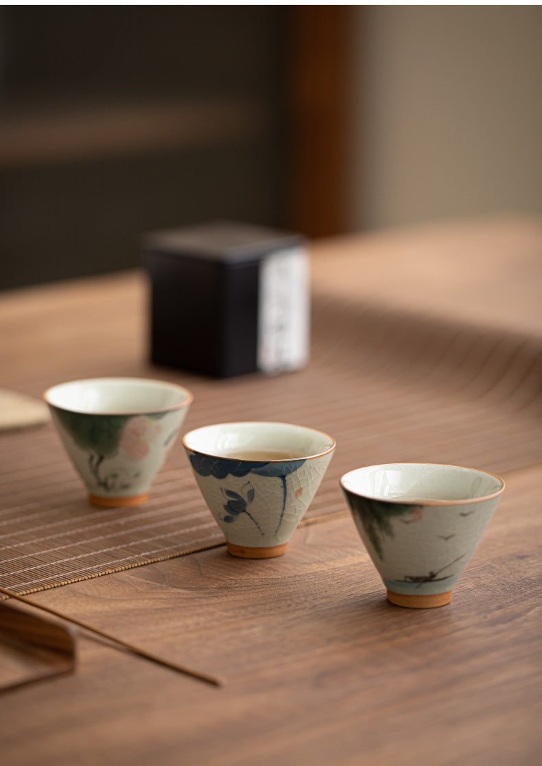 Durable Hand-painted Ceramic Hat And Cup