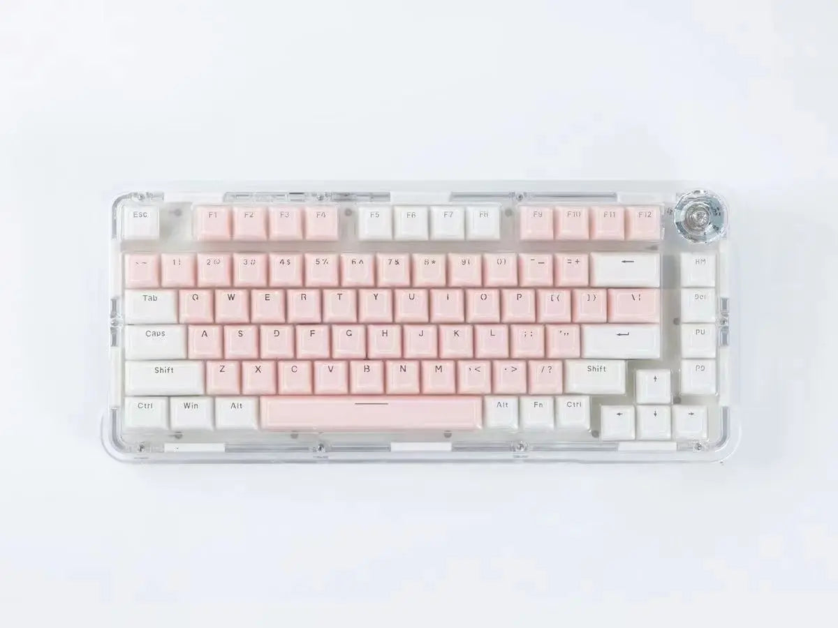 Jelly Round Translucent Key Caps OEM Profile for Cherry MX Mechanical Keyboard