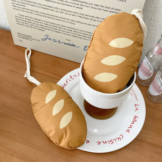 Baguette Foldable Tote Bag - Cute Cartoon Ins Style Reusable Shopping Bag