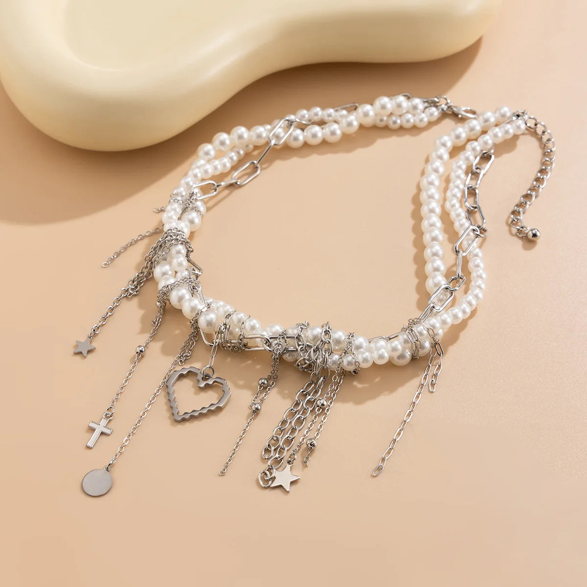 Pearl Beads Women's Jewelry Wholesale Grace Trendy Stainless Steel