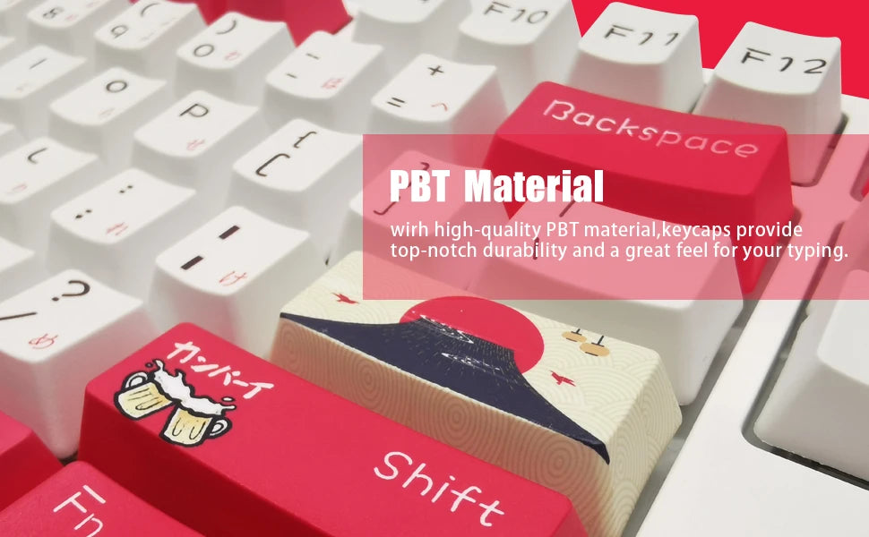 OEM Profile Japanese Style Key Caps for Cherry Mx Gateron Switch Mechanical Keyboard