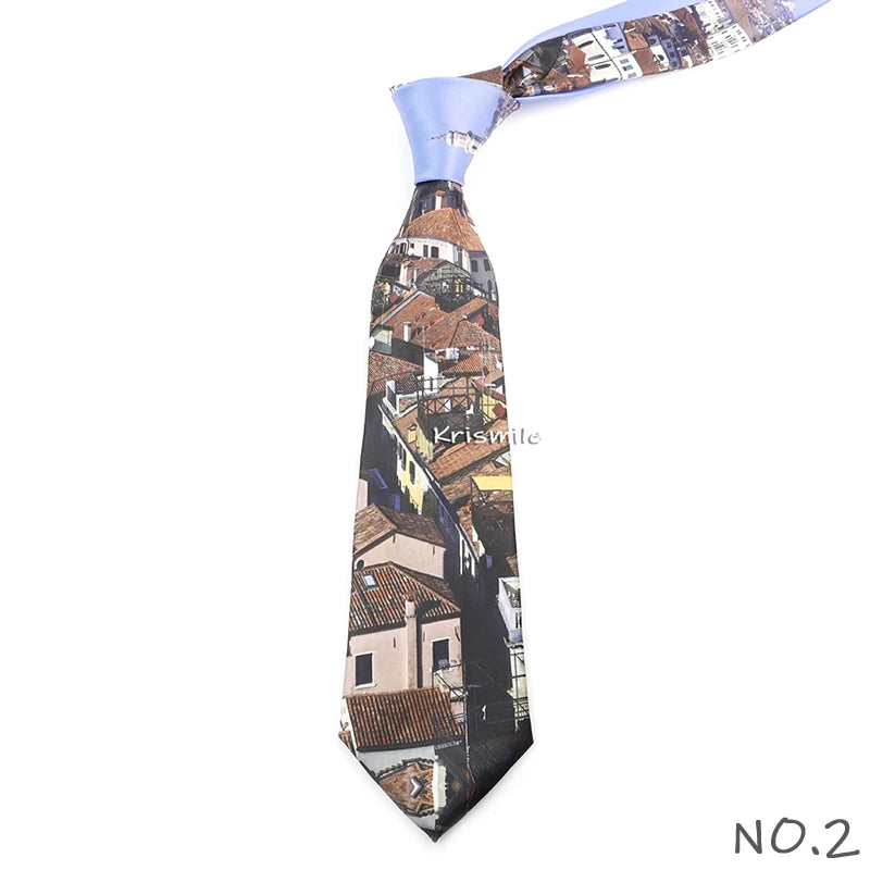 Men's Vintage Imitation Silk Ties 8cm