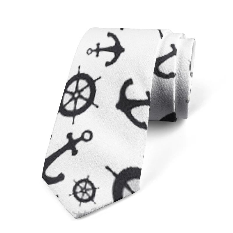 Fun Mathematical Formula Men's Tie 3D Printing 8CM Fashion