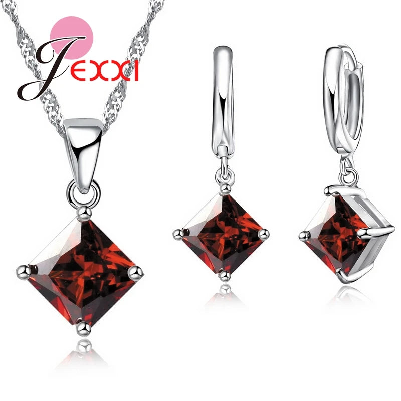 New Arrival Women Accessories Pendant Necklace Earrings Jewelry Set