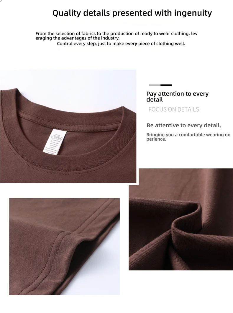 Man t Shirts 100 % Cotton High Quality Classic Plain Round Neck