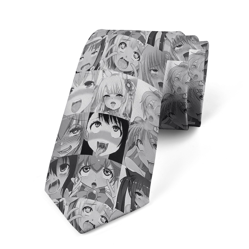 Anime cartoon printing men's tie unisex casual creative tie