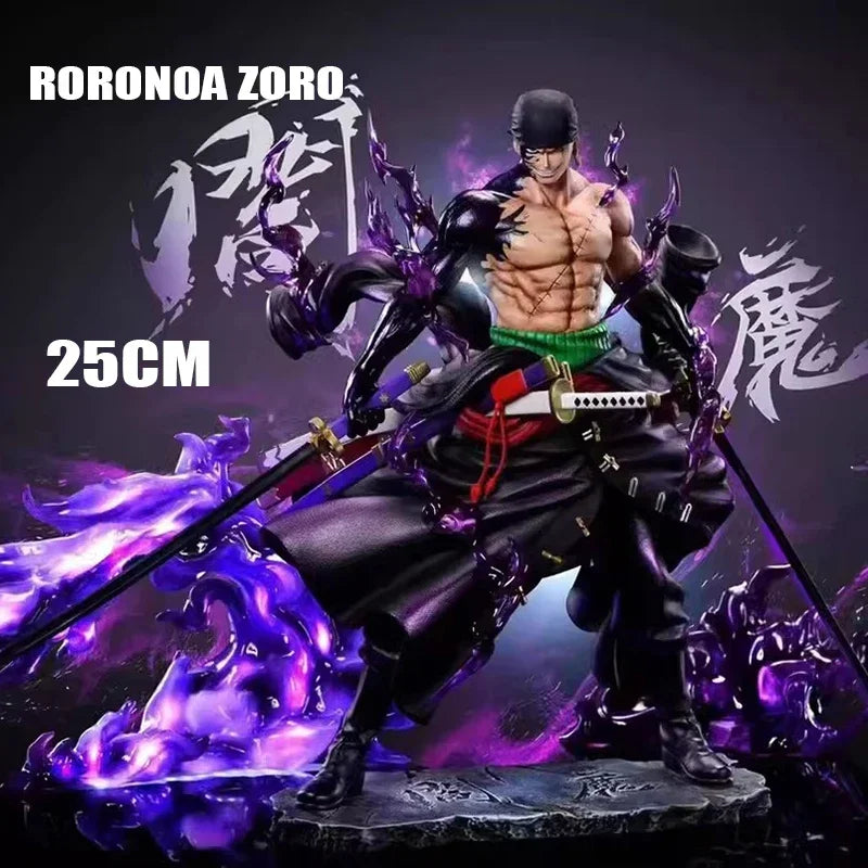 25cm Anime One Piece Zoro Figures Sky Painting Roronoa Zoro