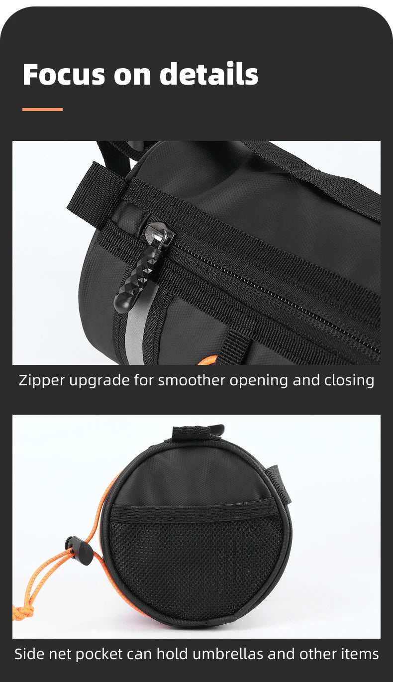 Bike Handlebar Bag Bike Front Bag Multifunction Portable Shoulder