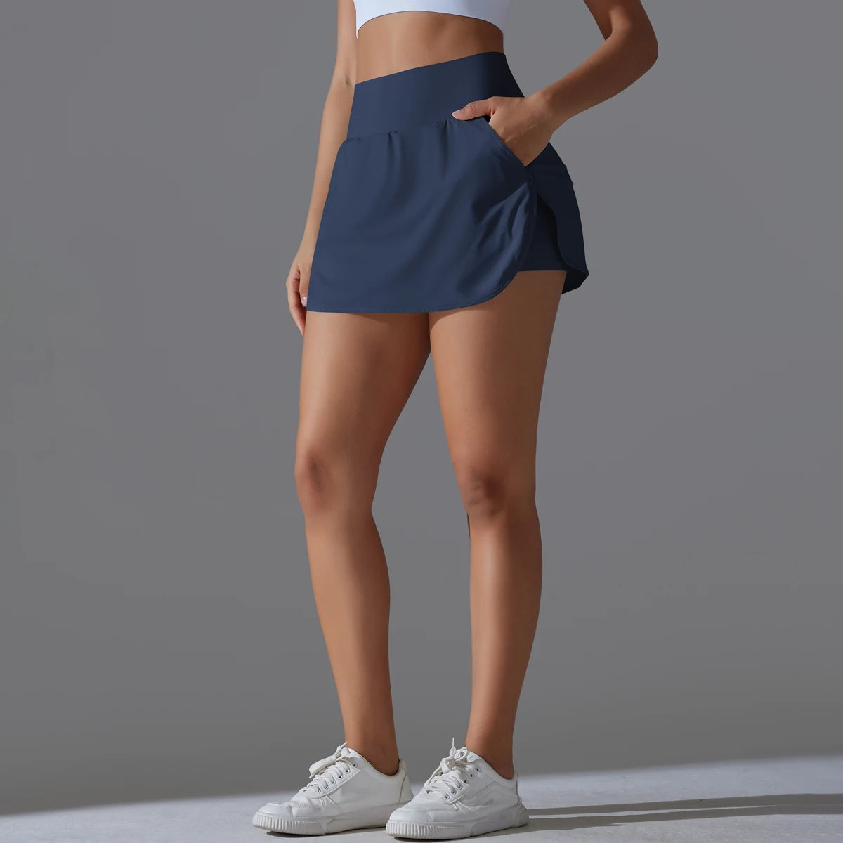 Tennis Skirt High Waist Breathable Sweat Skirt