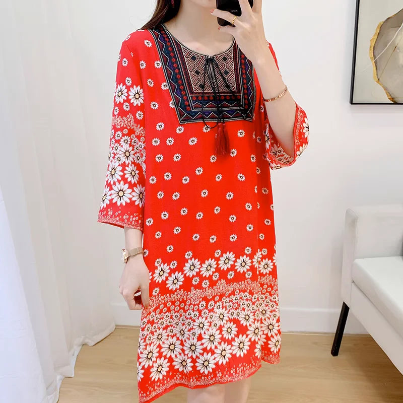 Indian Dress Summer Vintage Causal