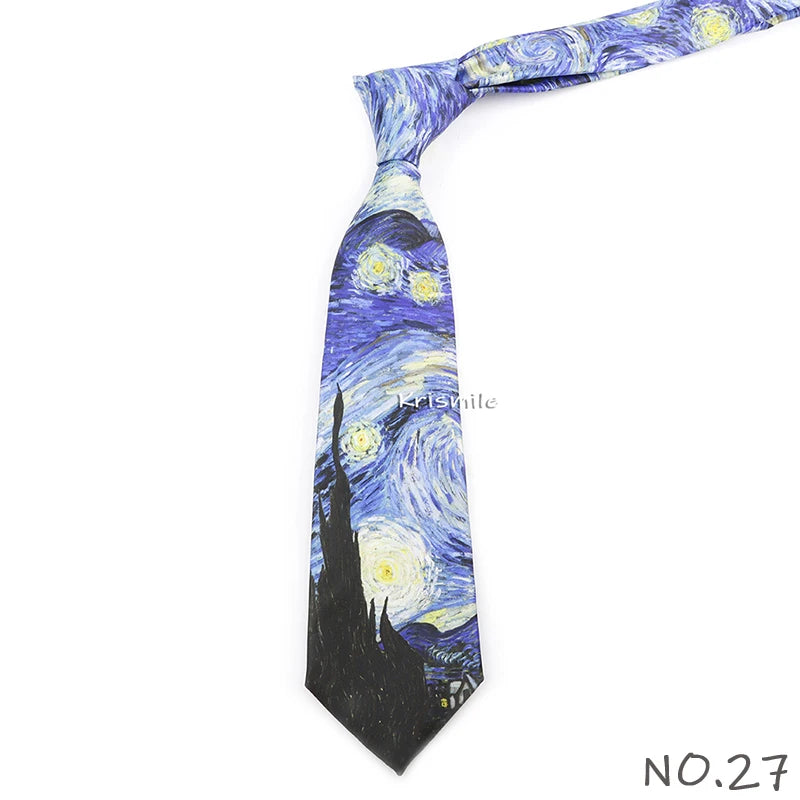 Men's Vintage Imitation Silk Ties 8cm