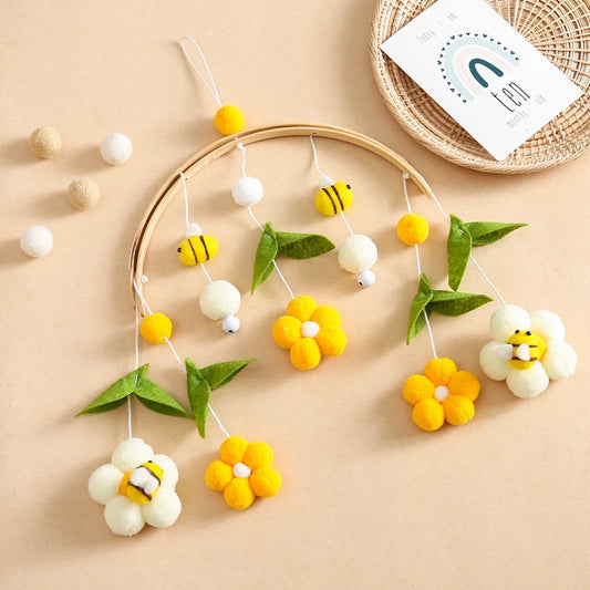 Baby Rattle Toys 0-12Months Newborn Wooden Crib mobile