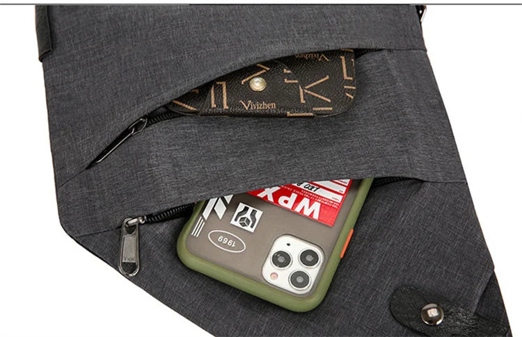 Brand Men Travel Business Fino Bag Burglarproof Shoulder Bag