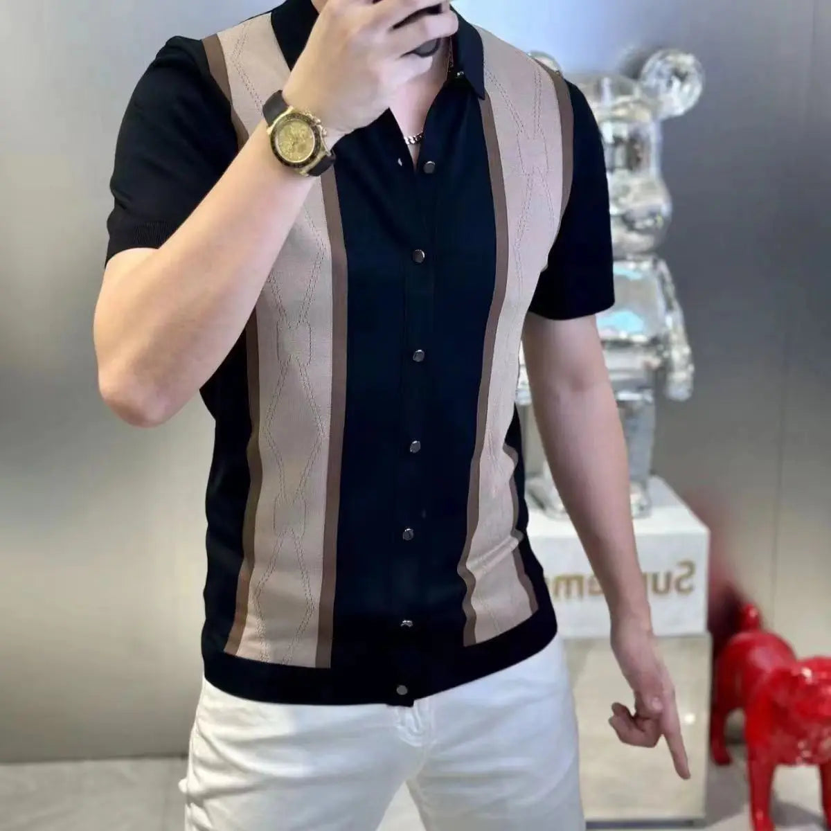 Men's Clothing Premium Short Sleeve Shirt Summer New Slim Fit