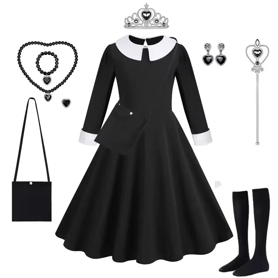 Gothic Black Dress Halloween Costume