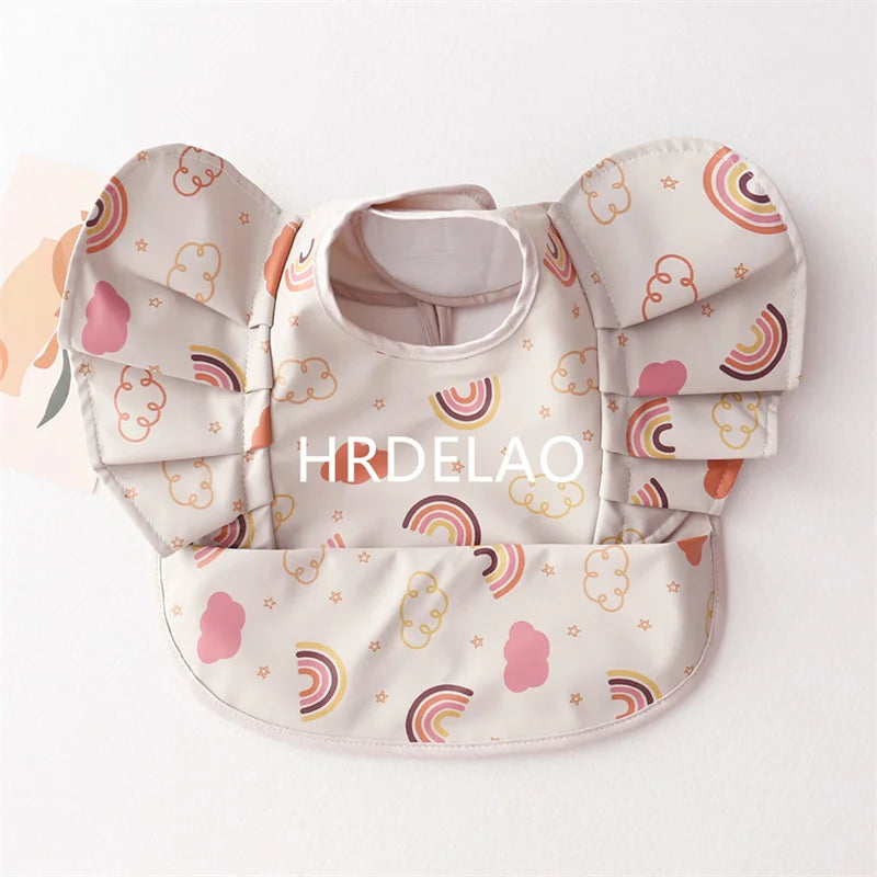 Baby Bibs INS Nordic Style Angel Feed Pocket Burp