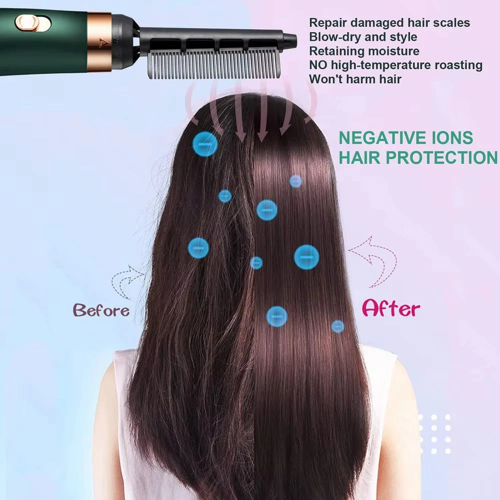 Hair Dryer Portable Comb lonic Hair Straightening Brush